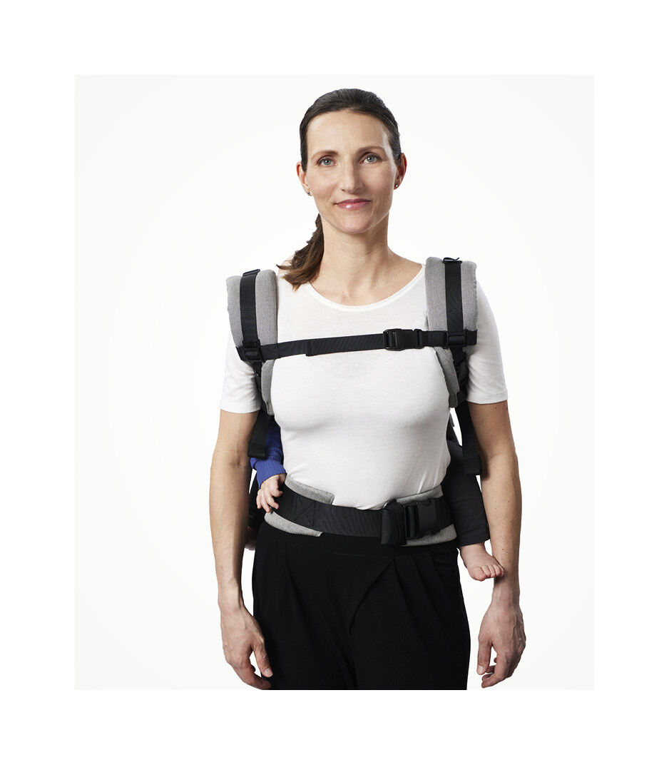 Stokke® Limas™ Flex, Slate Melange. Back carrying. galery image 8