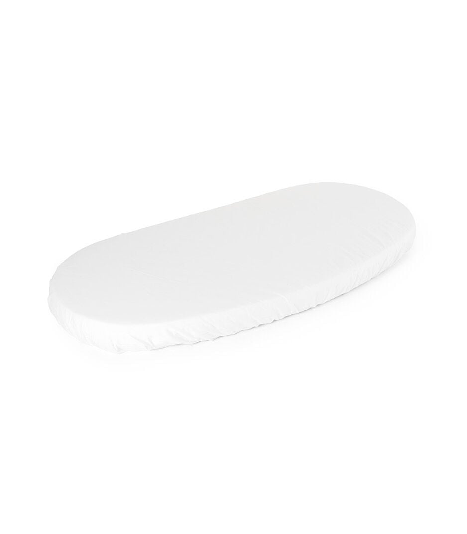 Stokke® Sleepi™ Junior Fitted Sheet, White. galery image 1