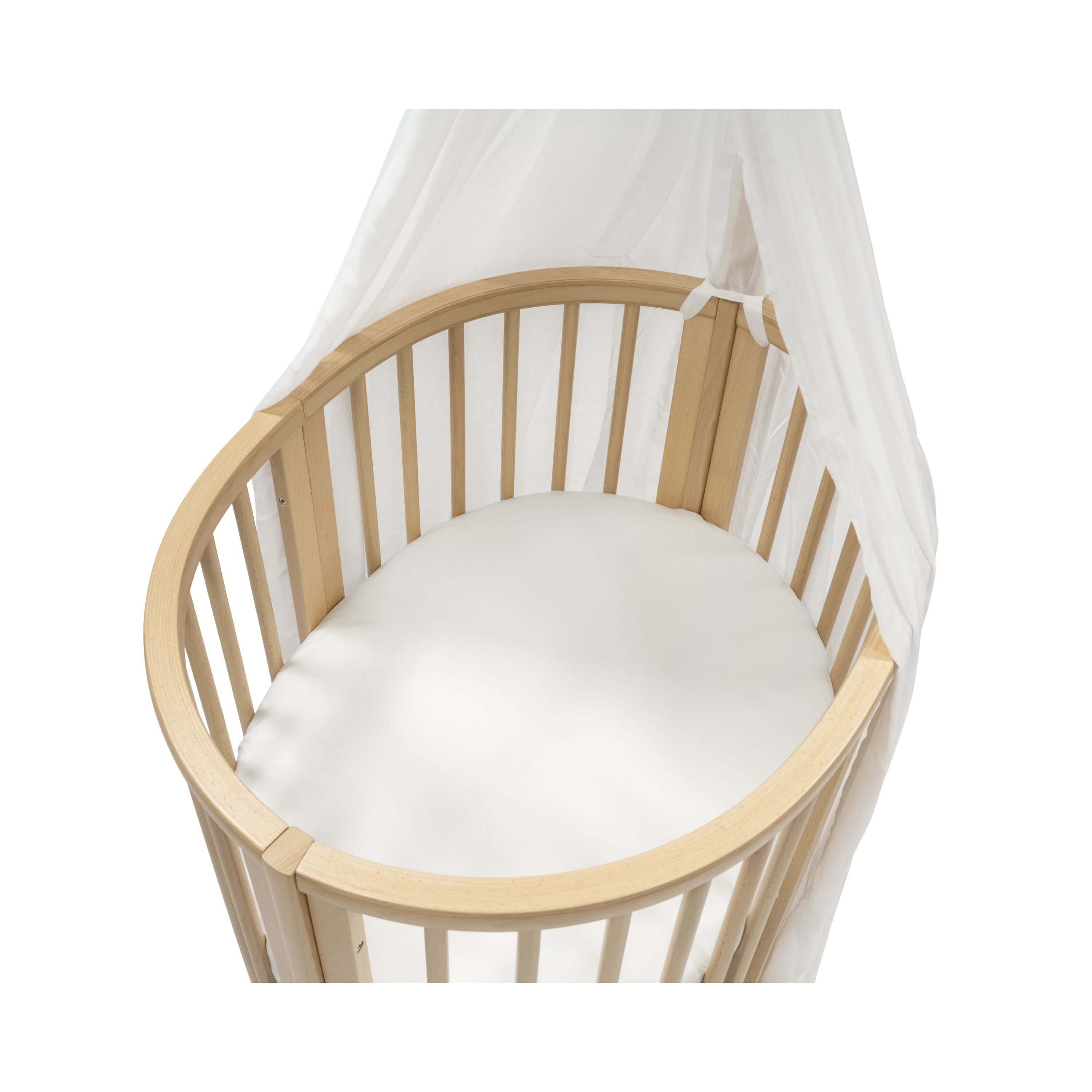 Stokke® Sleepi™ Mini V3 Fitted Sheet White, White, mainview