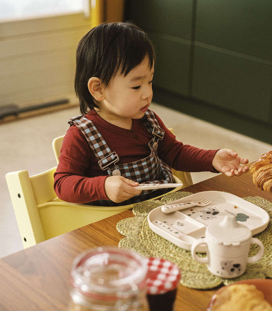 Done by Deer™ Foodie Spout Cup Tiny Farm - Sand, Tiny Farm Sand, mainview