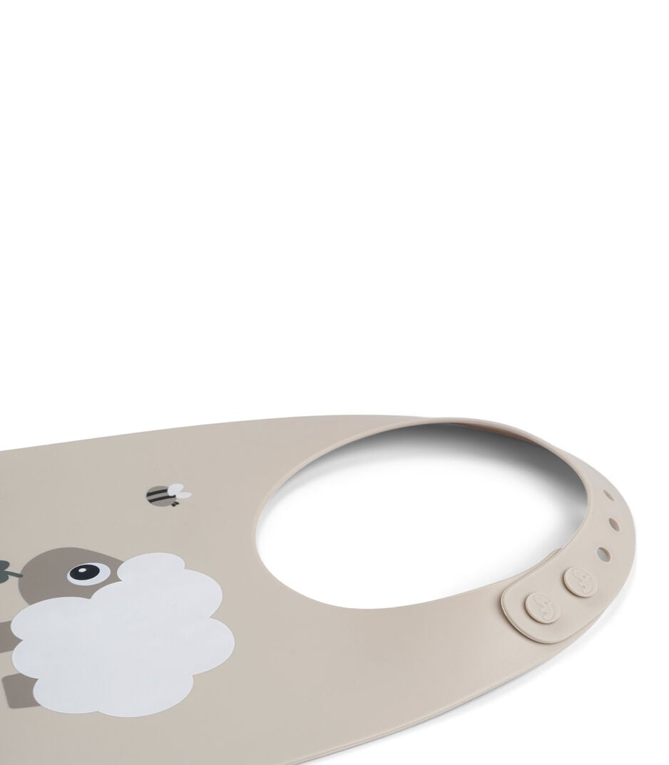 Silicone bib - Sheepy - Sand. galery image 4
