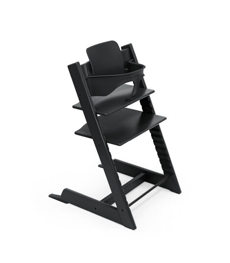 Tripp Trapp® chair Black, with Baby Set. view 6