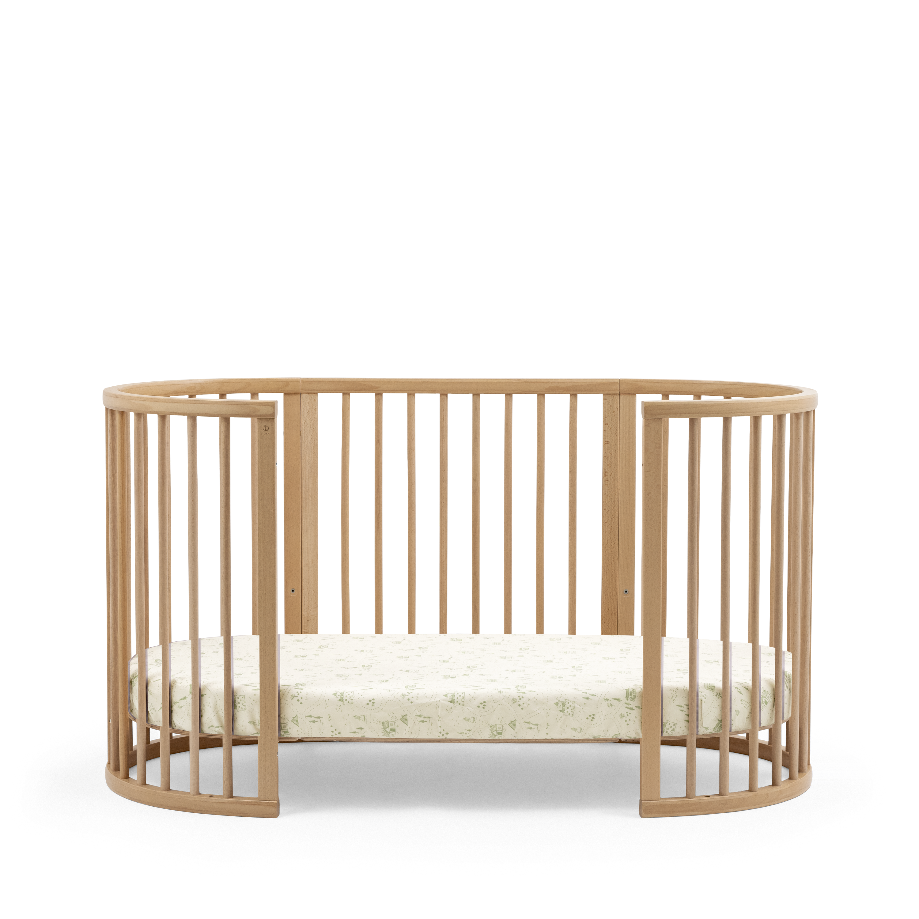 Stokke® Sleepi™ Formsydd Laken, Sage Green Map, mainview bilde 2