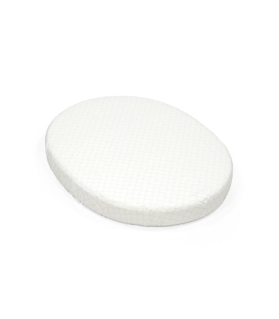 Stokke Sleepi Mini Mattress. With Fitted Sheet, Fans Grey.