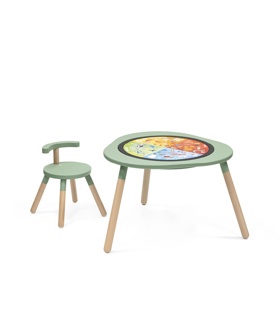 Stokke® MuTable™ Chair and Table with Puzzle "Four Seasons". 2-sided (accessories).