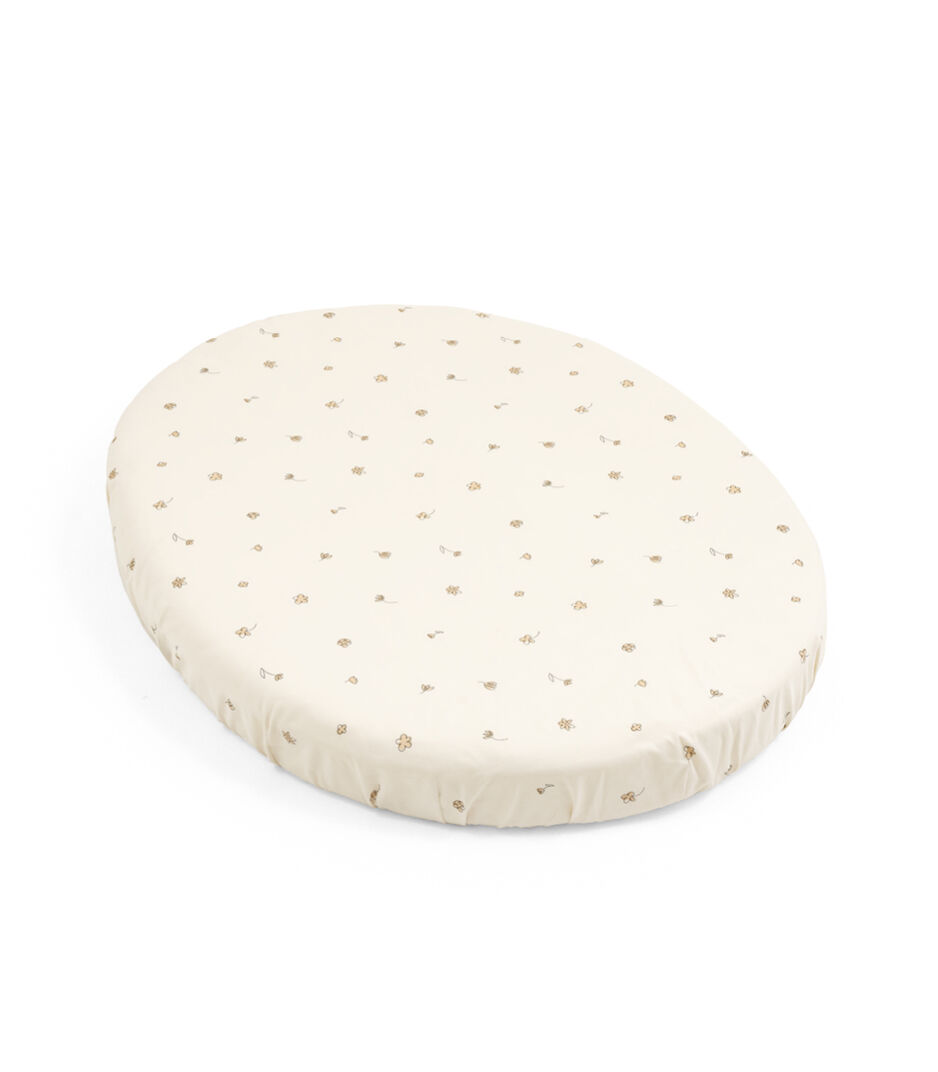 Drap-housse Stokke® Sleepi™ Mini V3 Écru floral, Flower Ecru, mainview