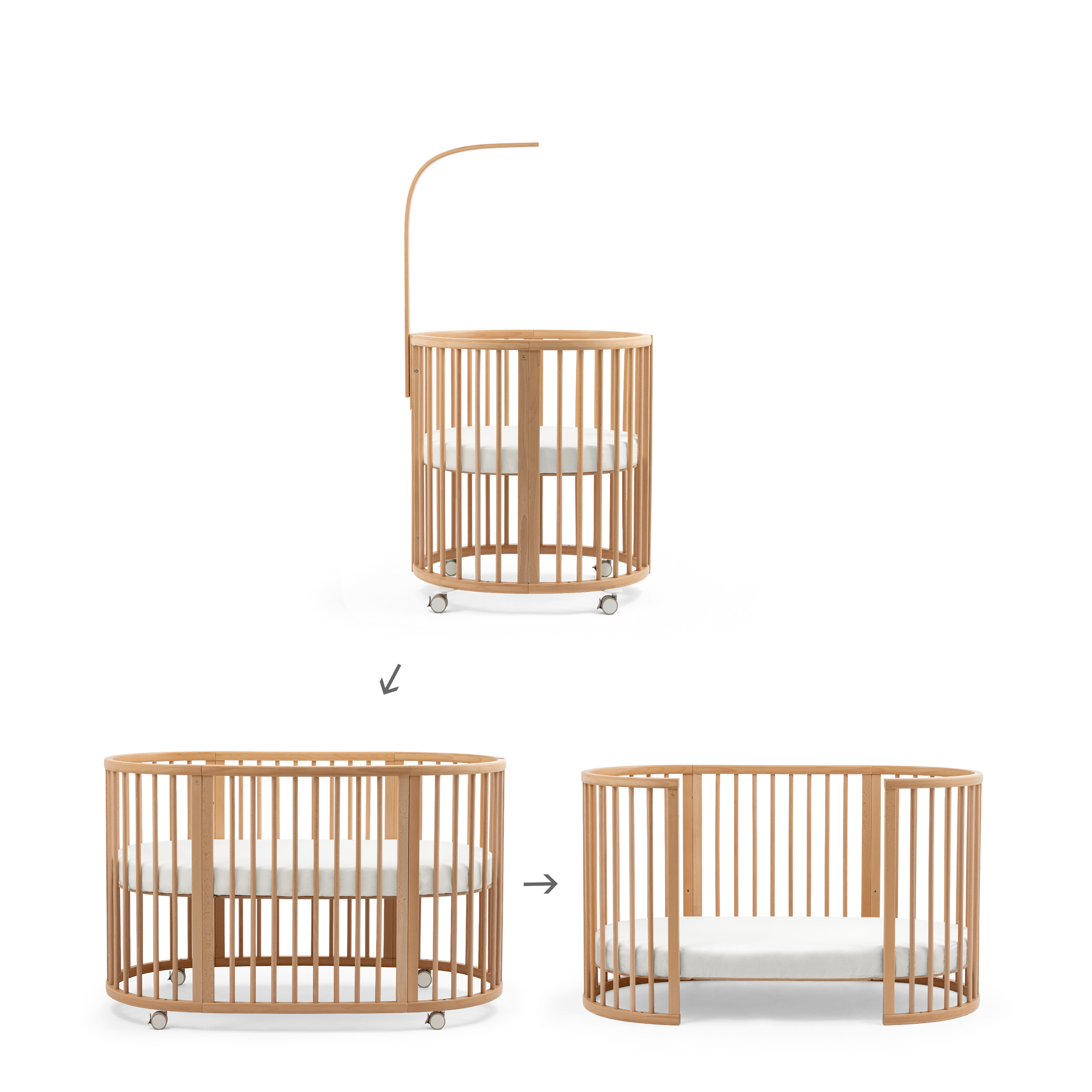 ストッケ V3 スリーピーベビーベッド セットドレープロッド付STOKKE ストッケ スリーピー ベッドセット V3 | Stokke® オンラインショップ
