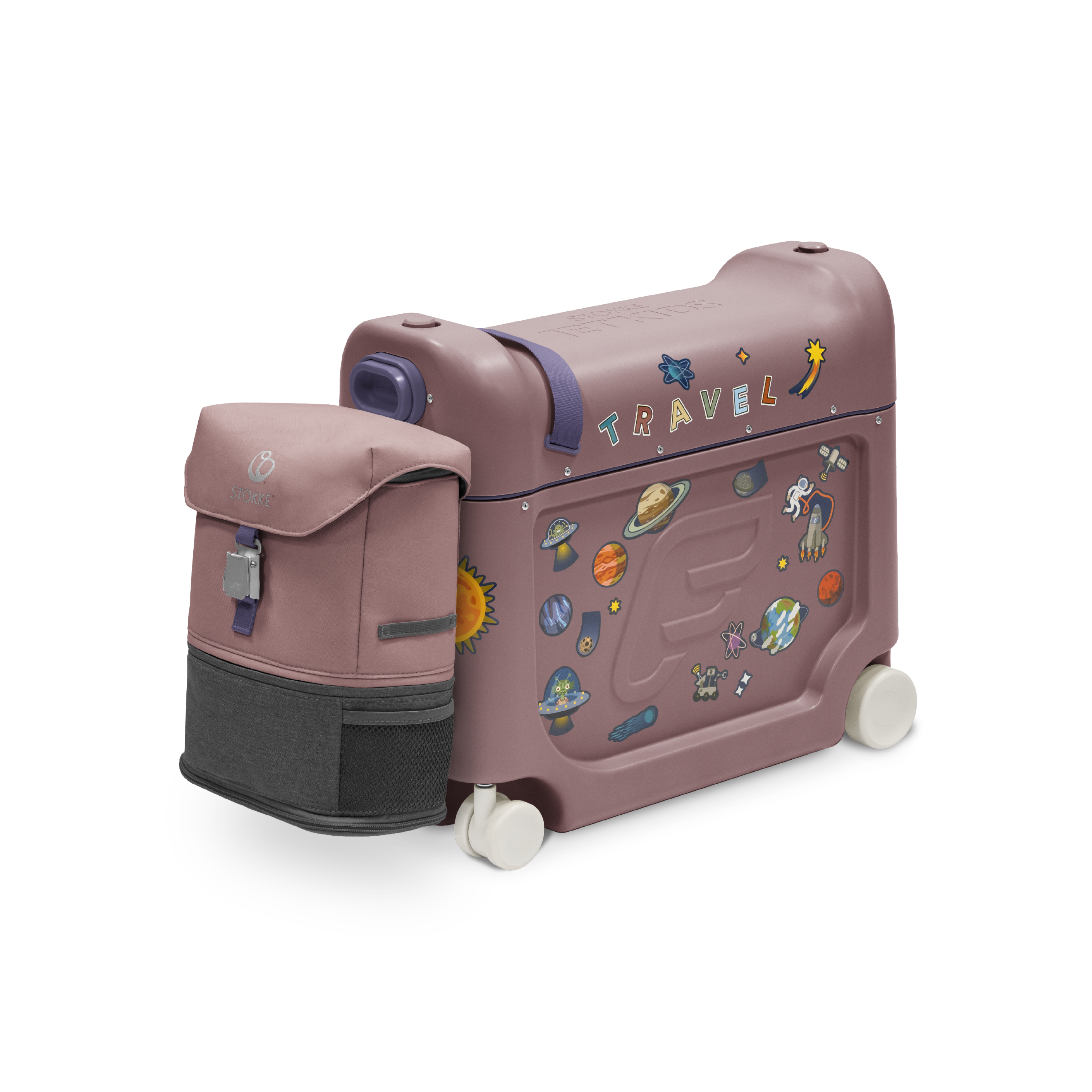 JetKids Travel Bundle – Ride-on Luggage + Backpack | Stokke