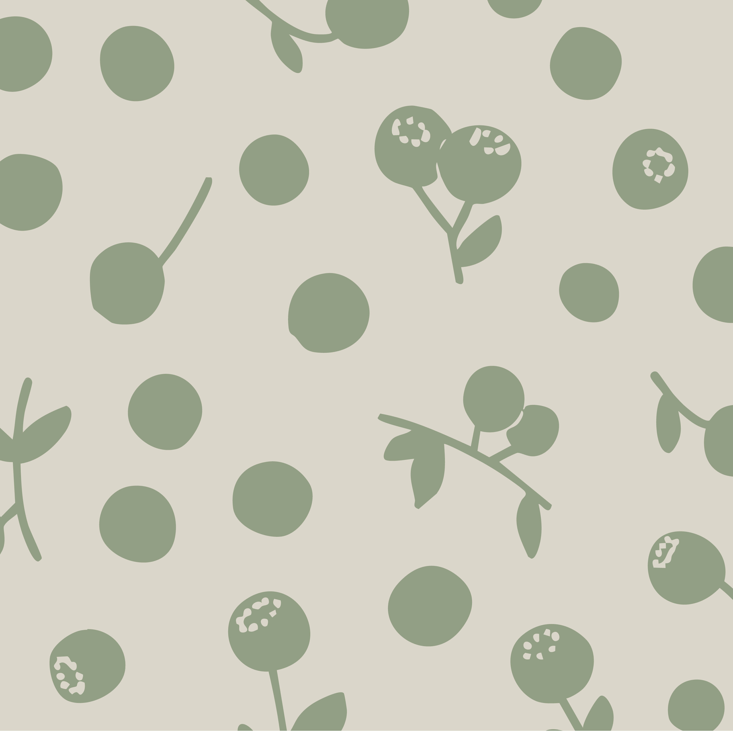 Stokke® Sovepose Summer 6-12M Sage Green Berries, Sage Green Berries, mainview