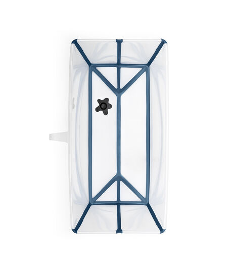 Stokke® Flexi Bath® bath tub, Transparent Blue. Open. view 4