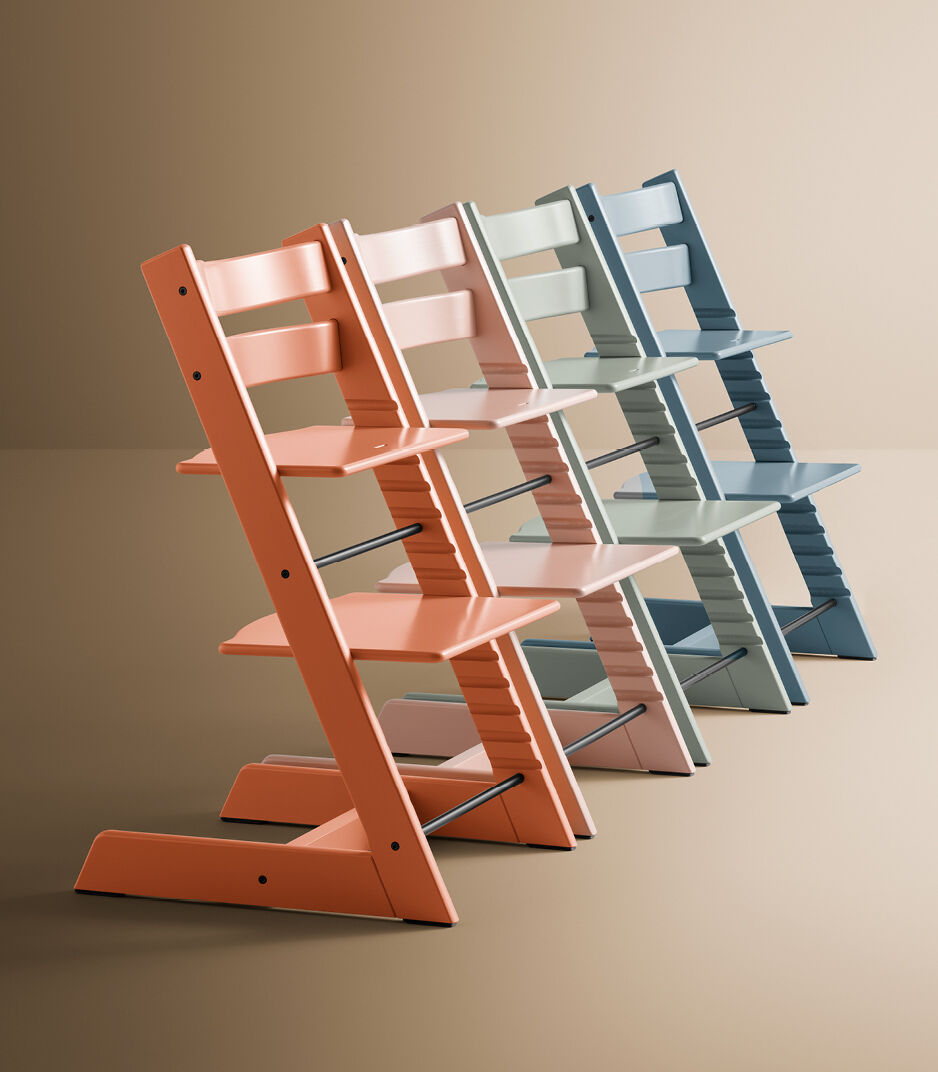 Tripp Trapp color range. Terracotta. Serene Pink. Glacier Green. Fjord Blue. galery image 9