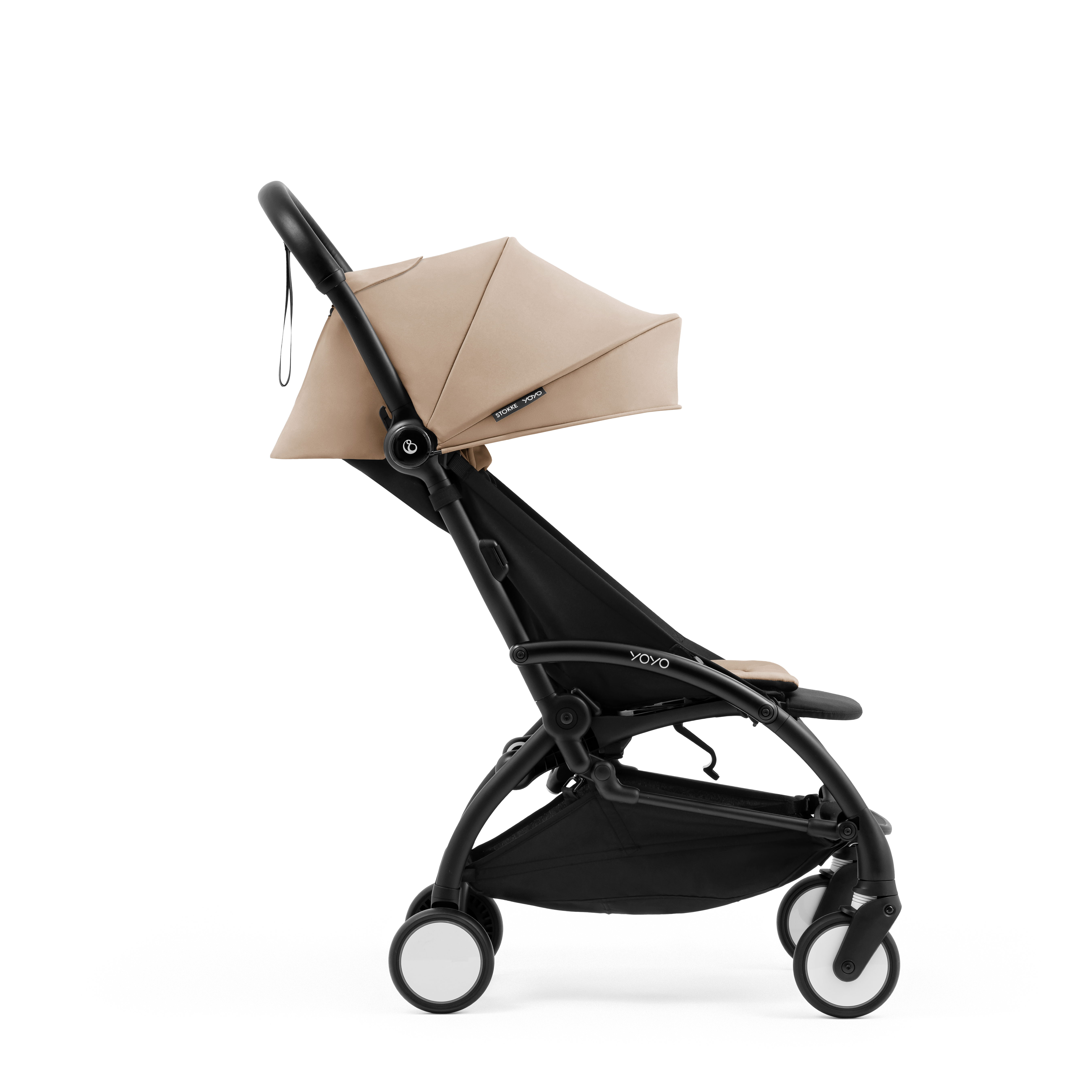YOYO5 Stroller. Seat Pack, Taupe. Profile view. galery image 5