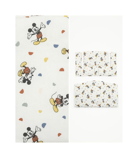 Tripp Trapp® Natural, Mickey Celebration Cushion + Tray, Natural, Mickey Celebration Cushion+Tray, mainview view 4