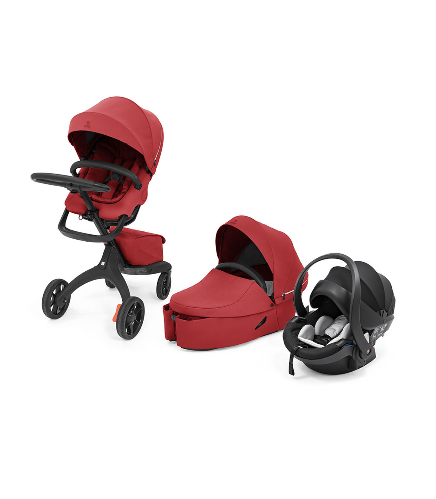 Stokke® Xplory® X Travel System Ruby Red. Global. view 8