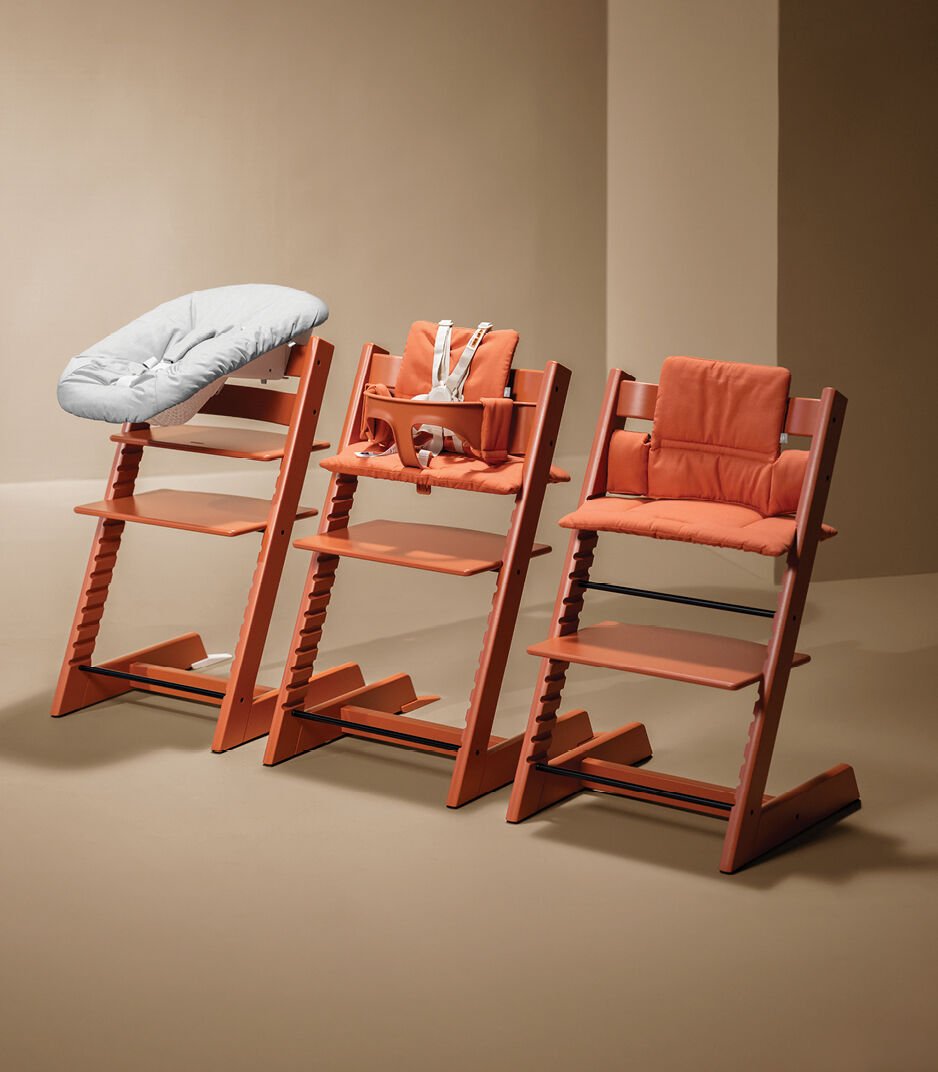 Tripp Trapp® Terracotta. Grow line. Newborn Set, Baby Set2, Classic Cushion Terracotta. US Variant. galery image 7