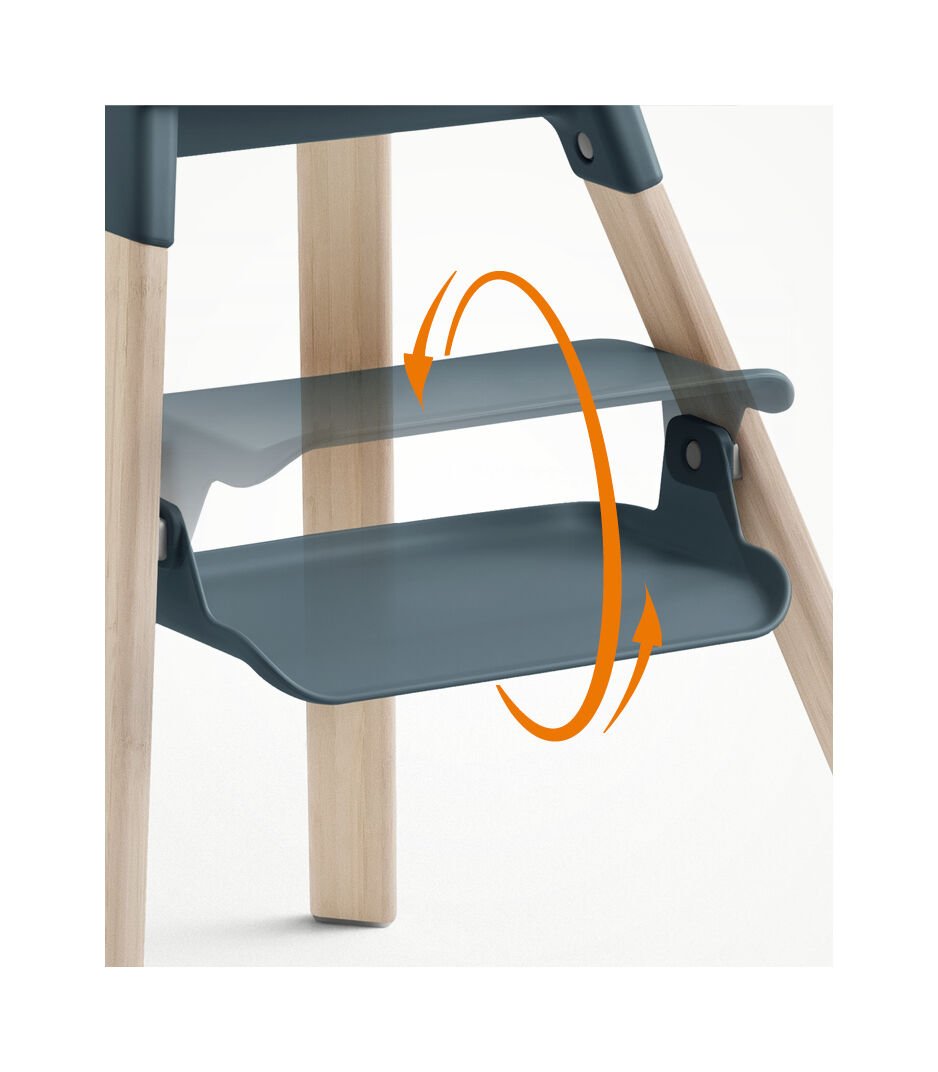 Chaise haute Stokke® Clikk™, Bleu fjord, mainview Image de la galerie 9