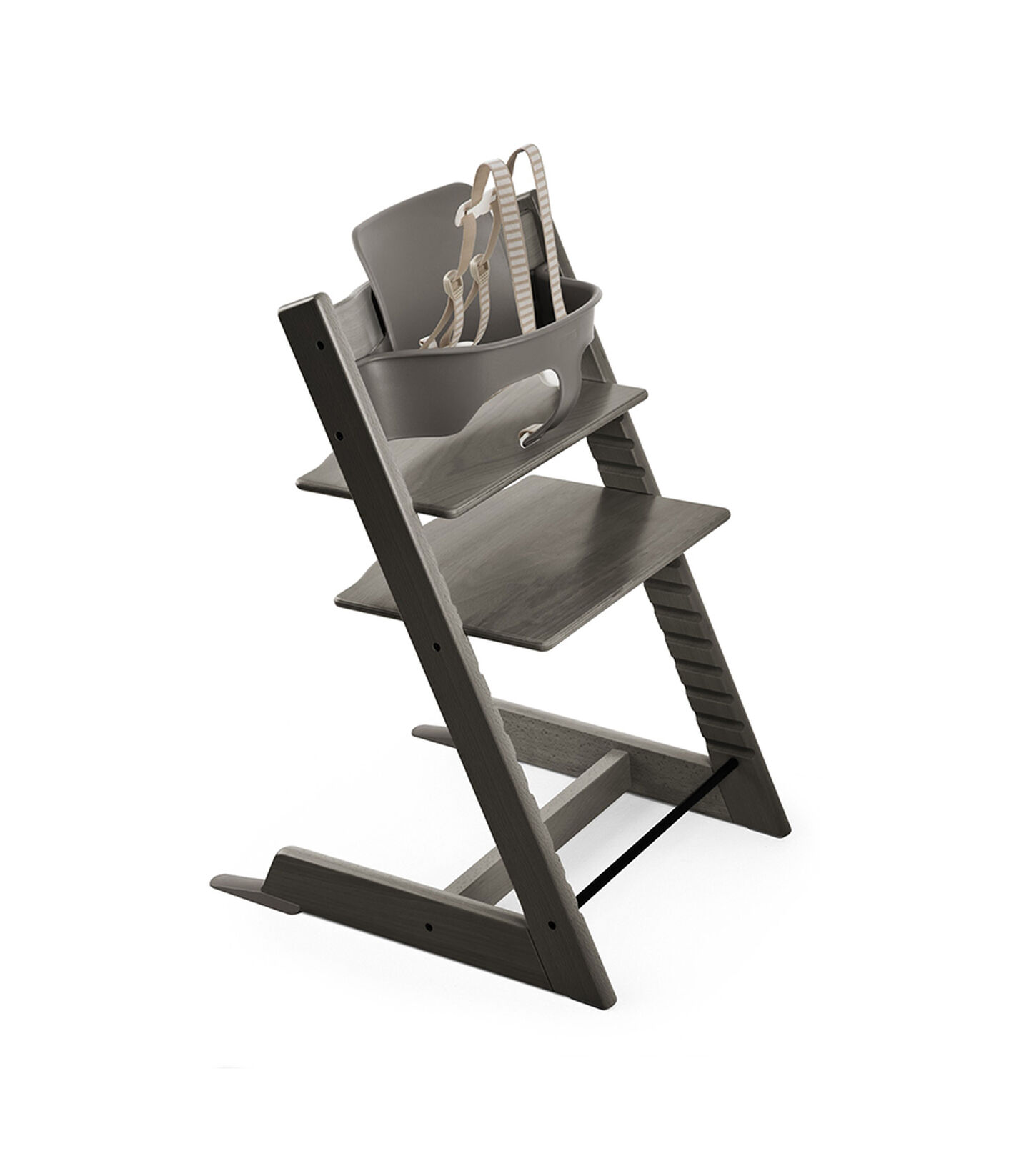 Tripp Trapp Chair Hazy Grey Tripp Trapp Natural With Baby Set Hazy Grey Usa Version