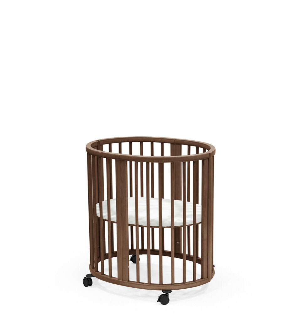Stokke® Sleepi Mini, Warm Brown. White Fitted Sheet. US variant. galery image 3