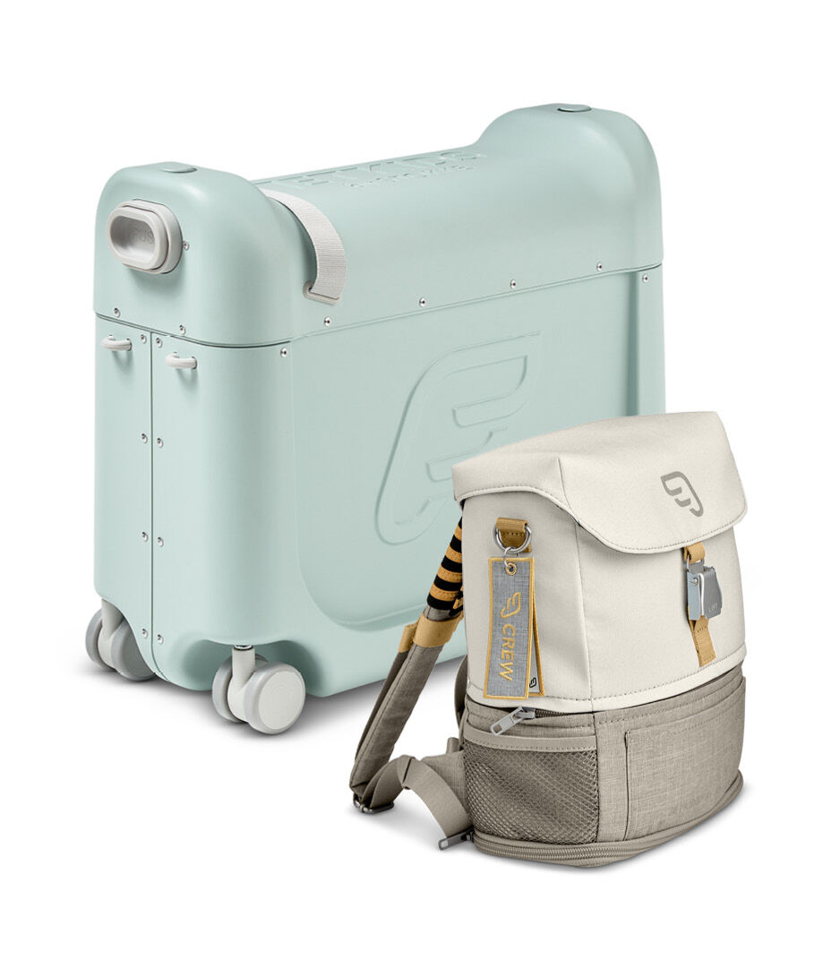 Комплект для путешествий BedBox™ + рюкзак пилота Crew BackPack™ Зеленый/Белый, Green / White, mainview