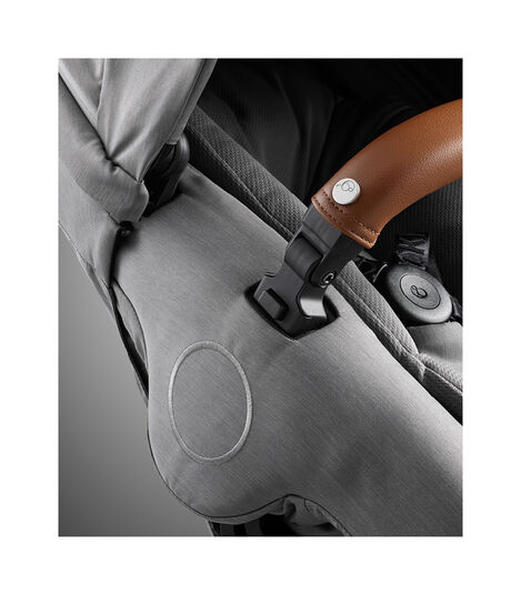 Stokke® Xplory® X Modern Grey Stroller Detail Seat Rail view 8