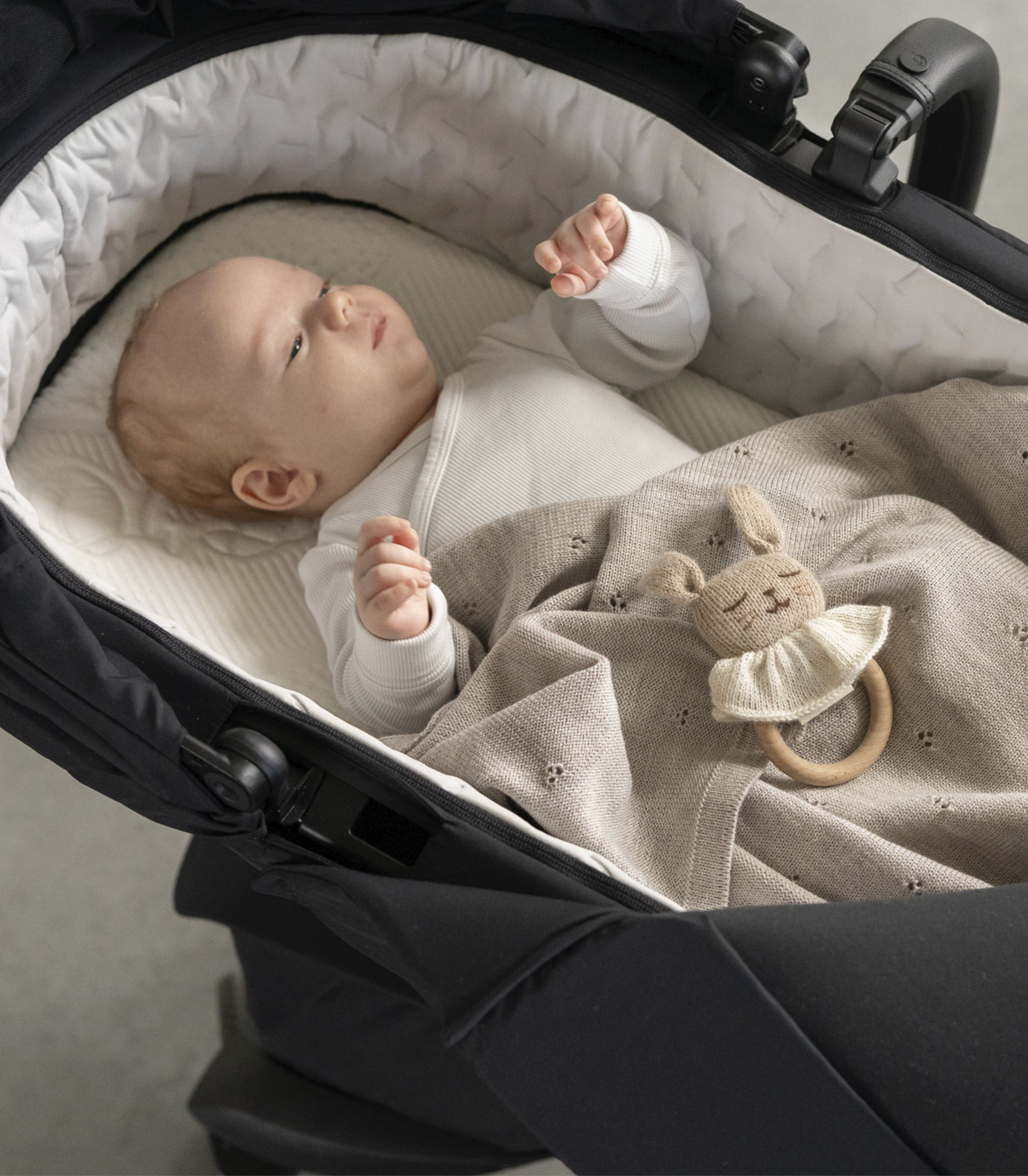 Stokke® Xplory® X,  Rich Black. Close-up.