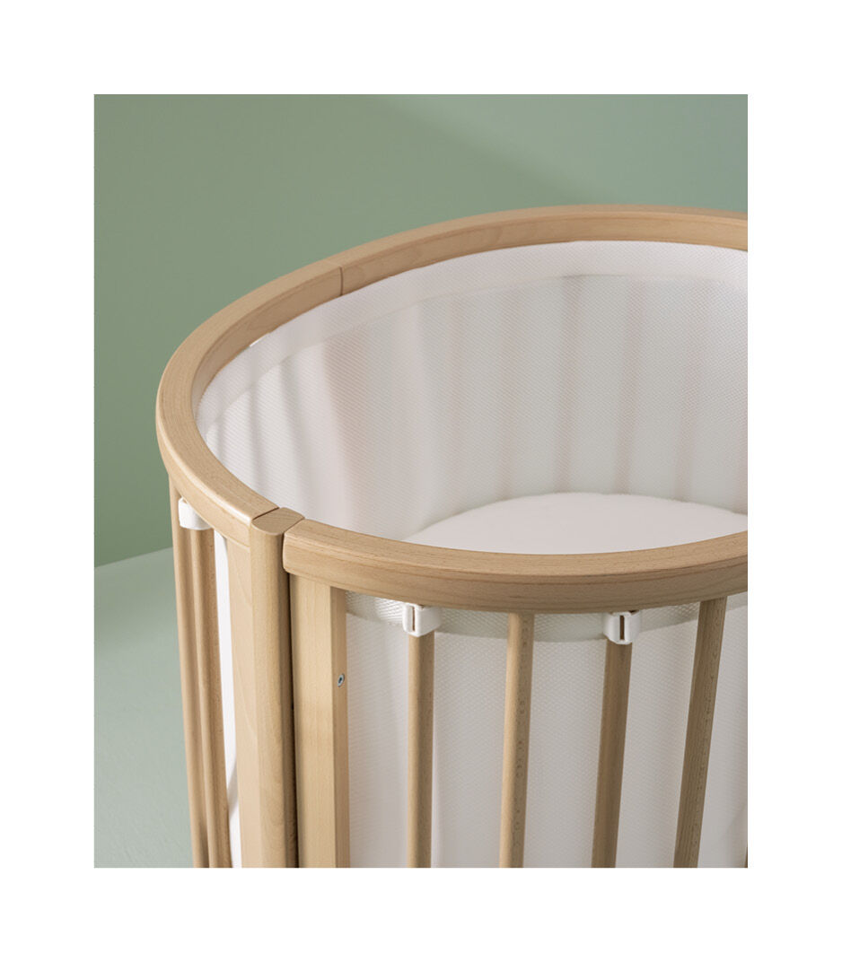 Stokke® Sleepi™ Mini 2022, Natural. With Mesh Liner. Detail. galery image 3