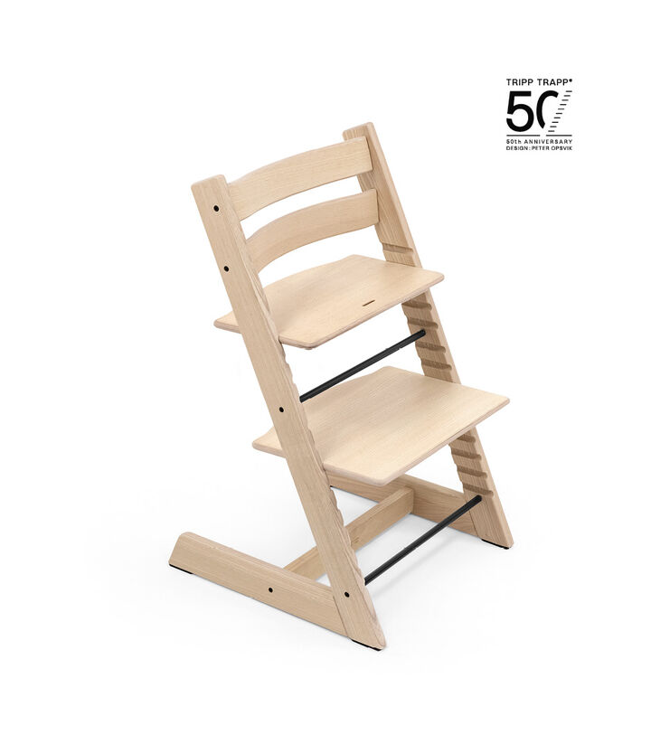 Krzesełko Tripp Trapp® 50. rocznica Jesion naturalny biały, Jesion naturalny biały, mainview view 1