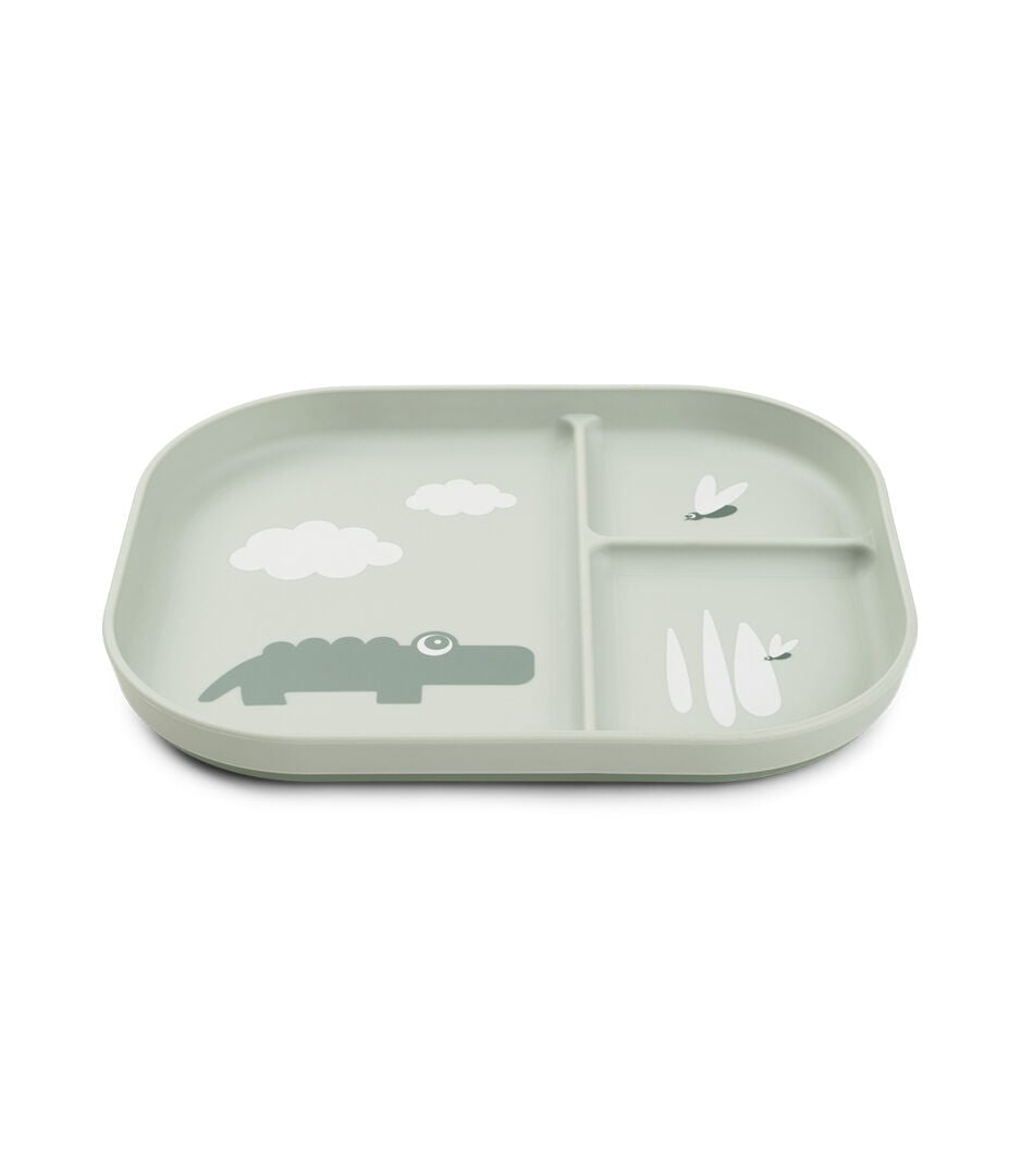 Foodie compartment plate - Croco - Green. galery image 5
