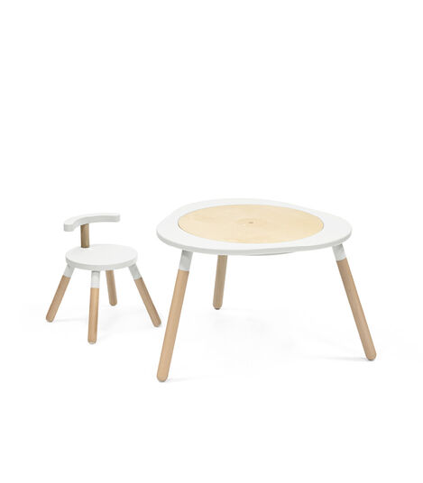 Stokke® MuTable™ Chair and Table White. With Leg Extension. view 5