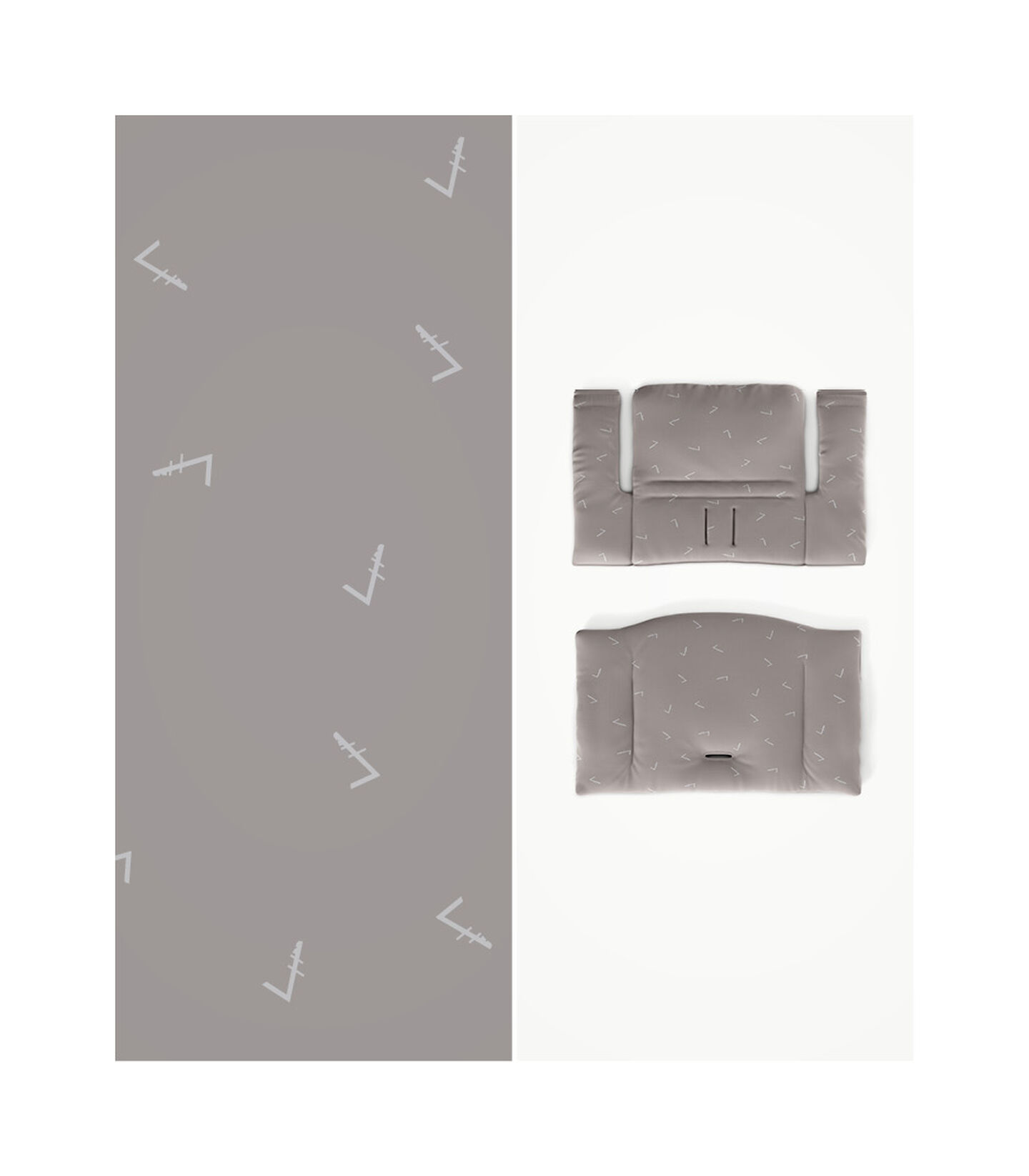 Tripp Trapp® HC Complete Natural w Icon Grey and Tray, Natural, Icon Grey Cushion + Tray, mainview view 3