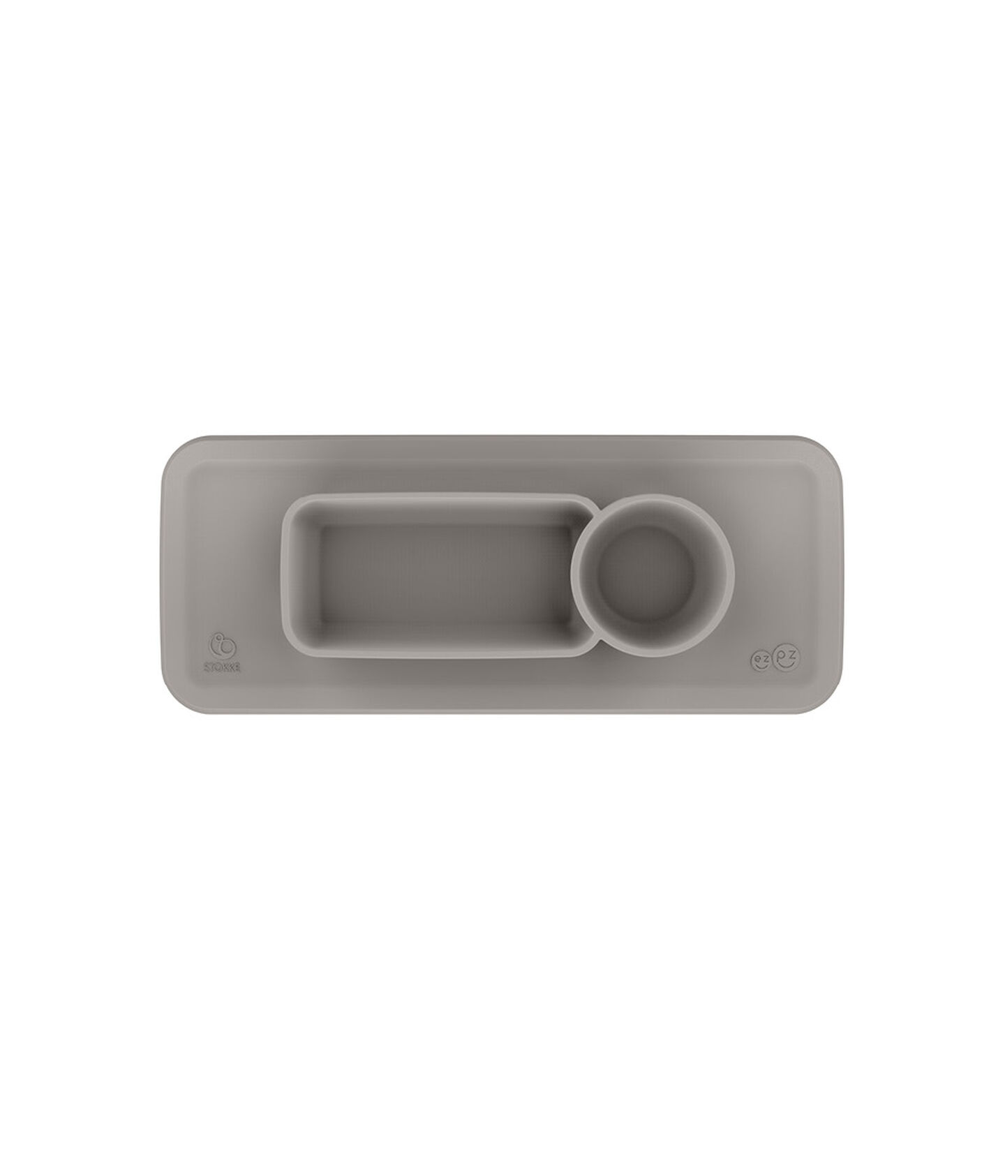 ezpz™ by Stokke™ placemat for Clikk™ Tray Green, Grigio Soft, mainview view 2