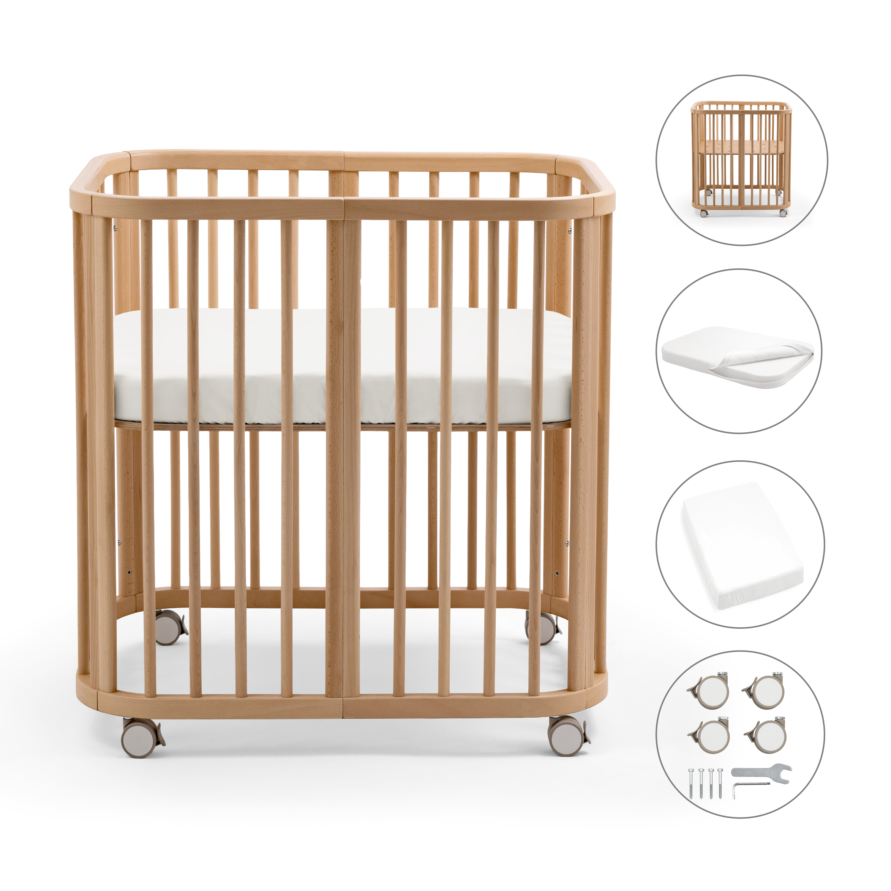 Nighti™ Mini sprinkelseng for nyfødte, , mainview bilde 13