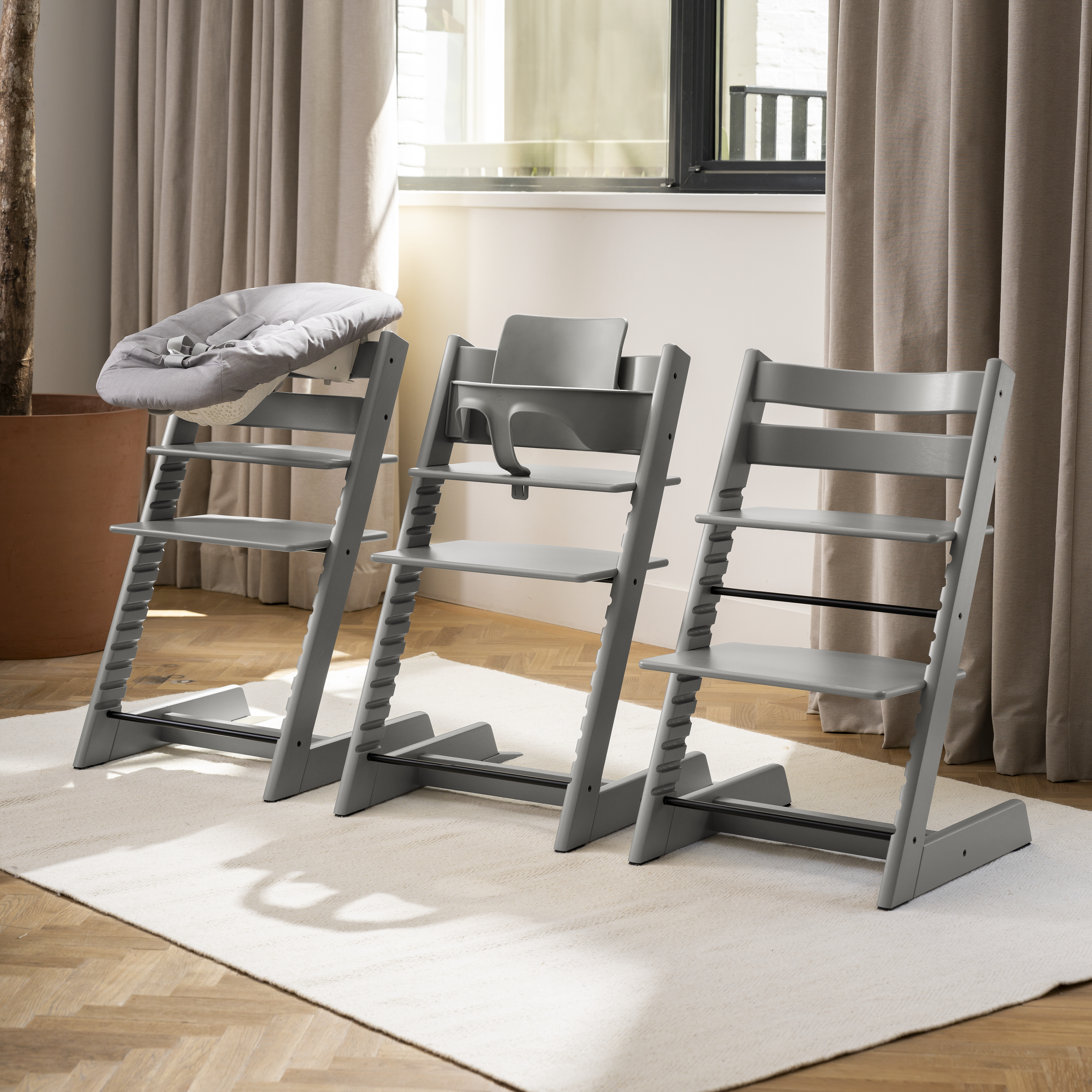 Chaise Tripp Trapp® - Hêtre, Gris tempête, mainview Image de la galerie 6