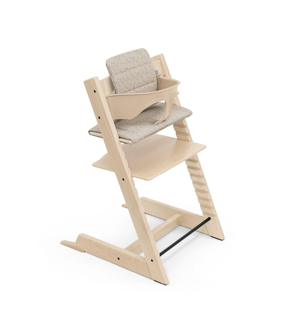 Tripp Trapp® High Chair Natural with Cushion-25 Beige Timber. galery image 6