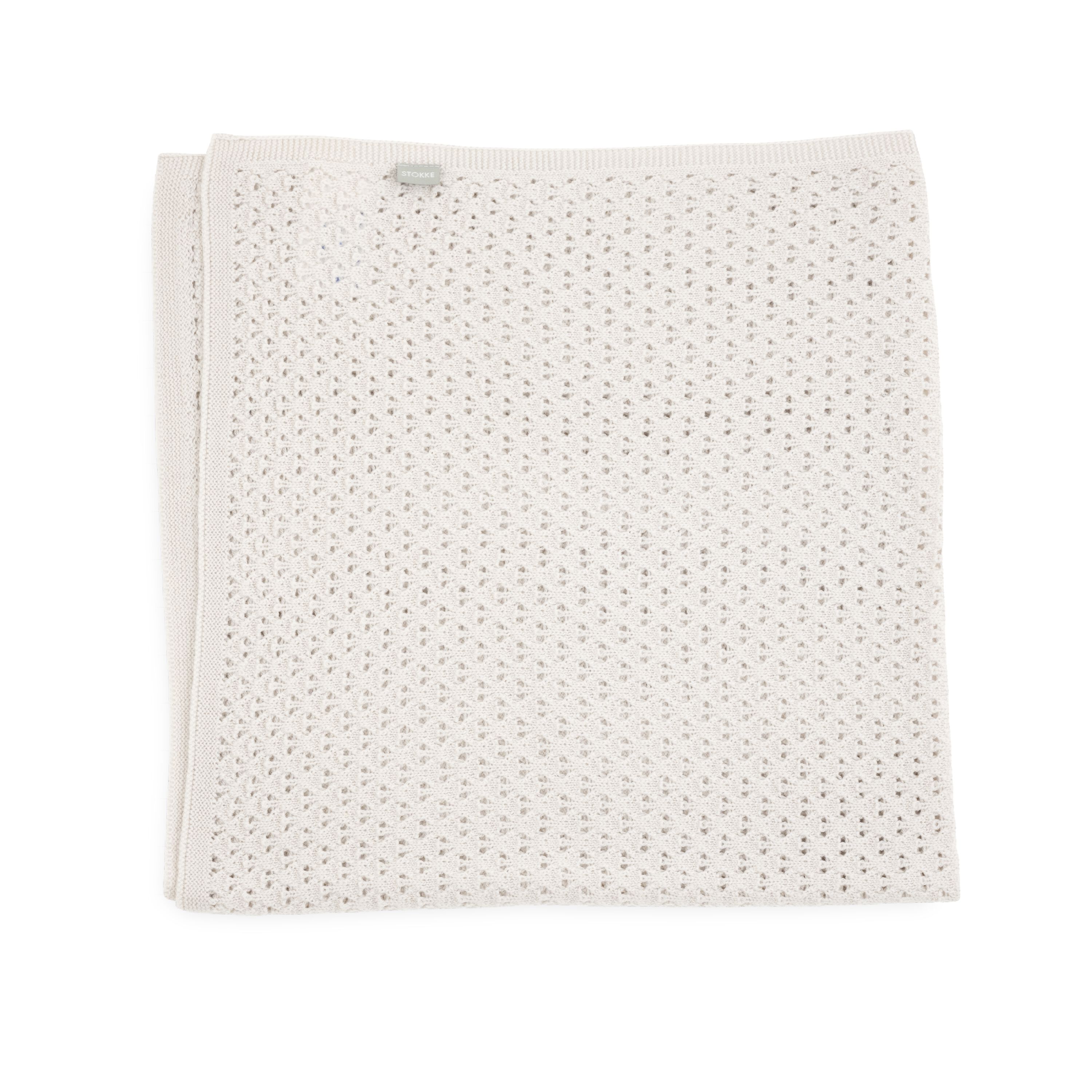 Stokke®-swaddlefilt i merinoull, Birch Beige, Birch Beige, mainview