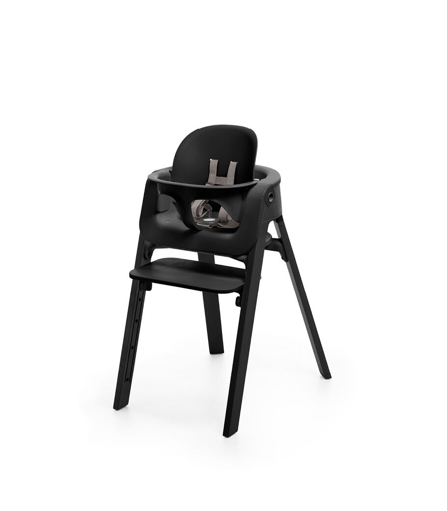 Stokke® Steps™ Beech Black with Baby Set, Black. view 9