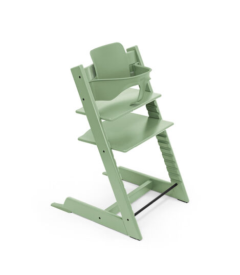 Tripp Trapp® chair Moss Green, with Baby Set. view 5