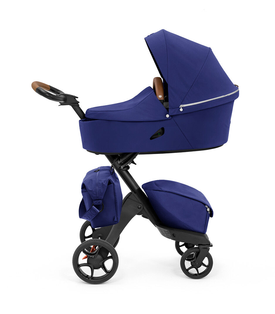 Stokke® Xplory® X Changing Bag Royal Blue on Stroller. Accessories.  galery image 4