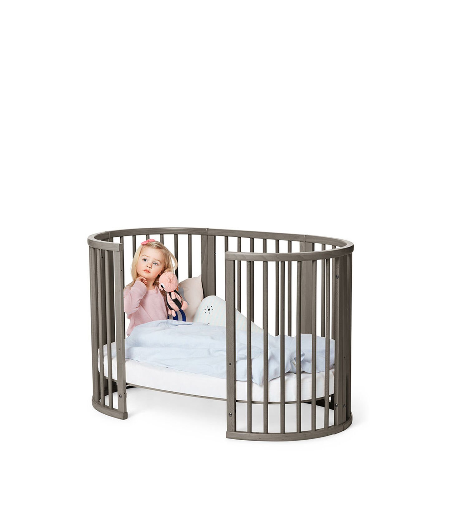 Stokke® Sleepi™ Extension Bed Hazy Grey, 霧灰色, mainview view 2