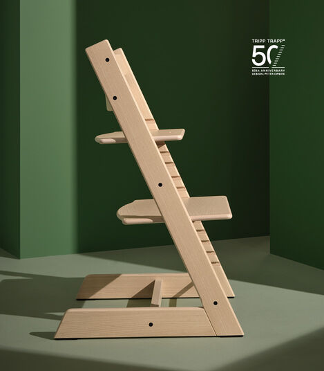Krzesełko Tripp Trapp® 50. rocznica Jesion naturalny biały, Jesion naturalny biały, mainview view 2