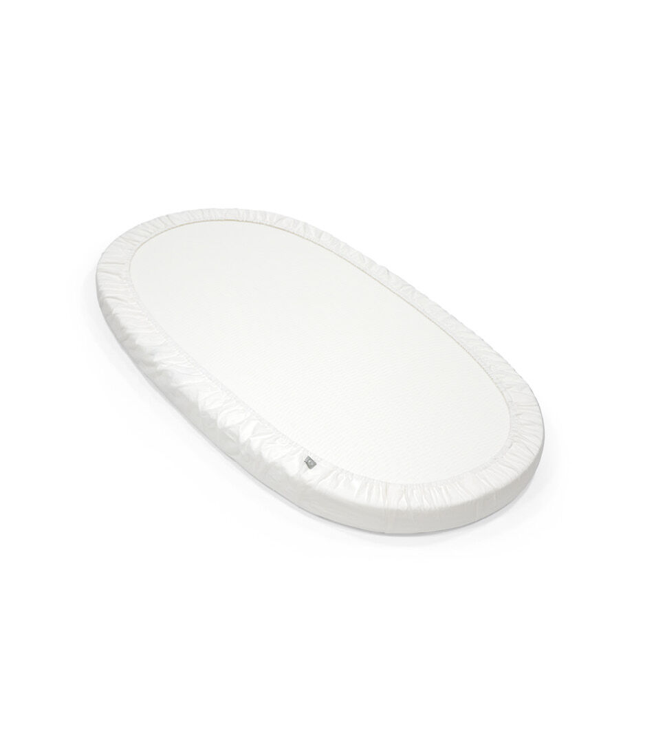 Stokke® Sleepi™ Bed Mattress with Fitted Sheet White. Bottom side, detail. galery image 6