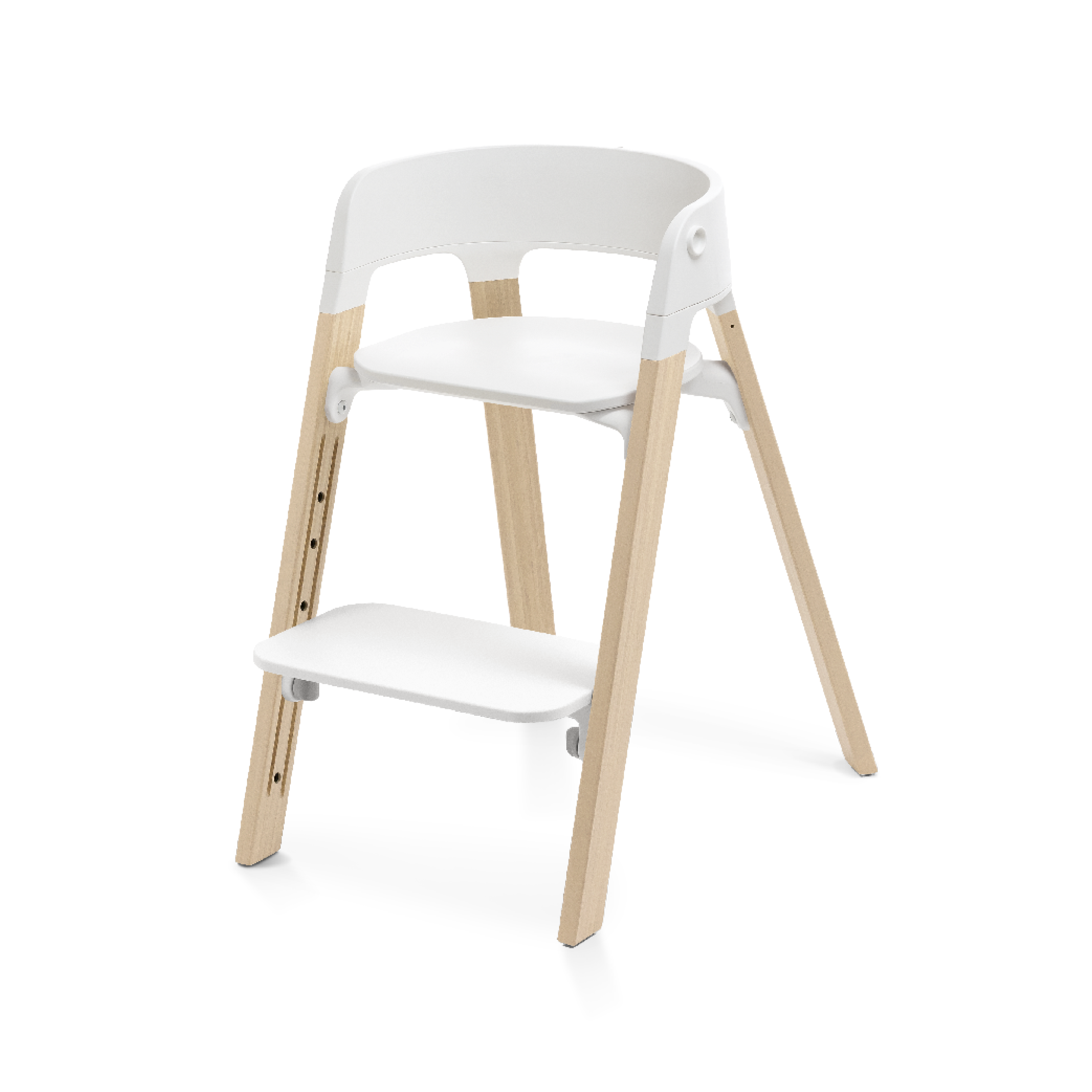 Steps™ High Chair, White/Natural, mainview galery image 11