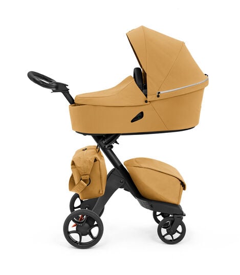 Stokke® Xplory® X Changing Bag Golden Yellow on Stroller. Accessories. view 4