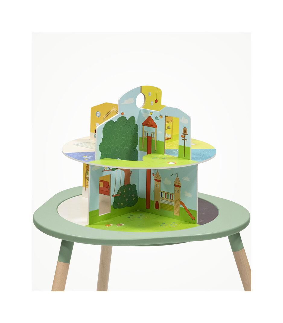 Stokke® MuTable™ Table with Playhouse, scenario 3. Close-up (accessories). galery image 6