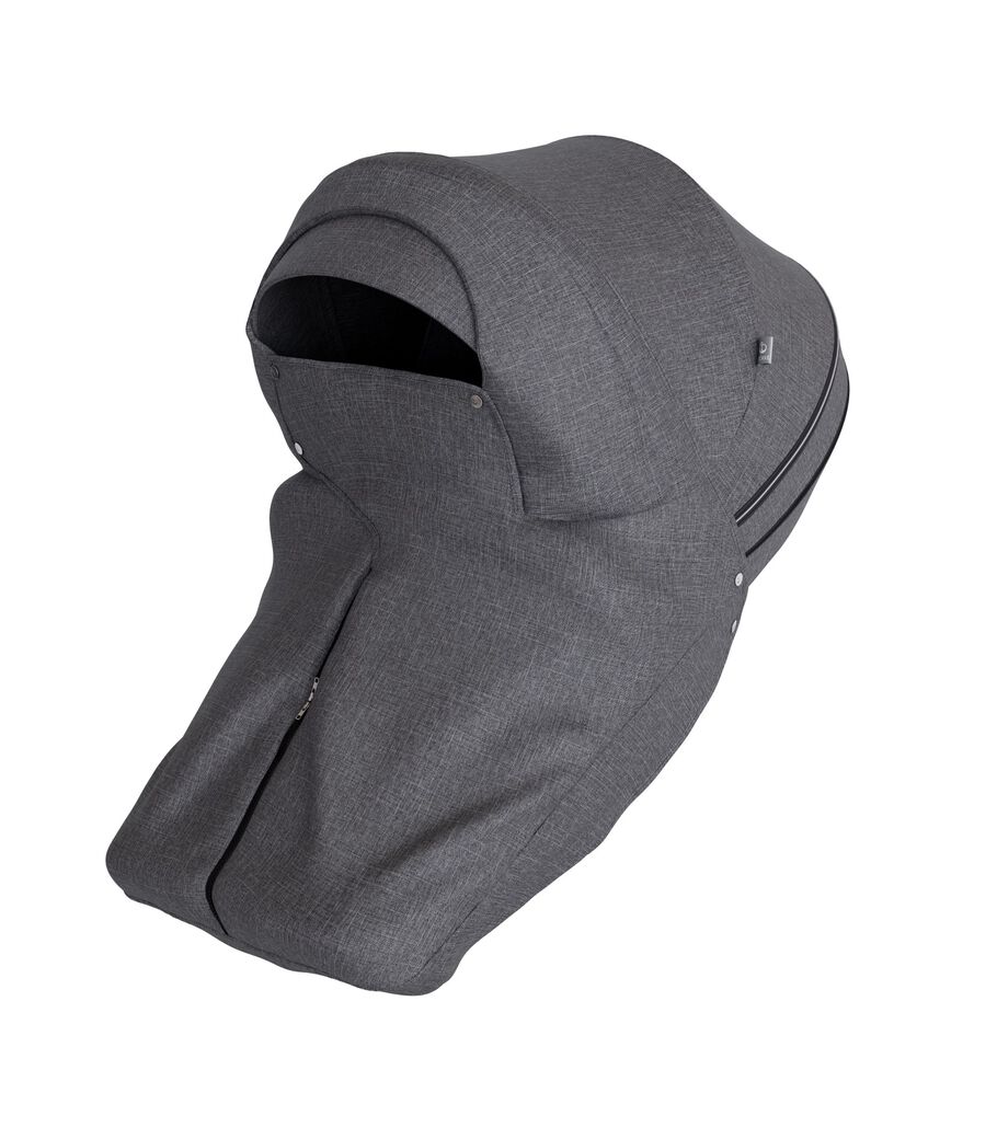 Stokke&reg; Stroller Storm Cover Black Melange.