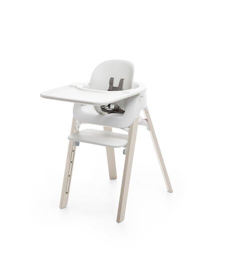 Accessories. Tray, Baby Set. Mounted on Stokke Steps highchair. view 4