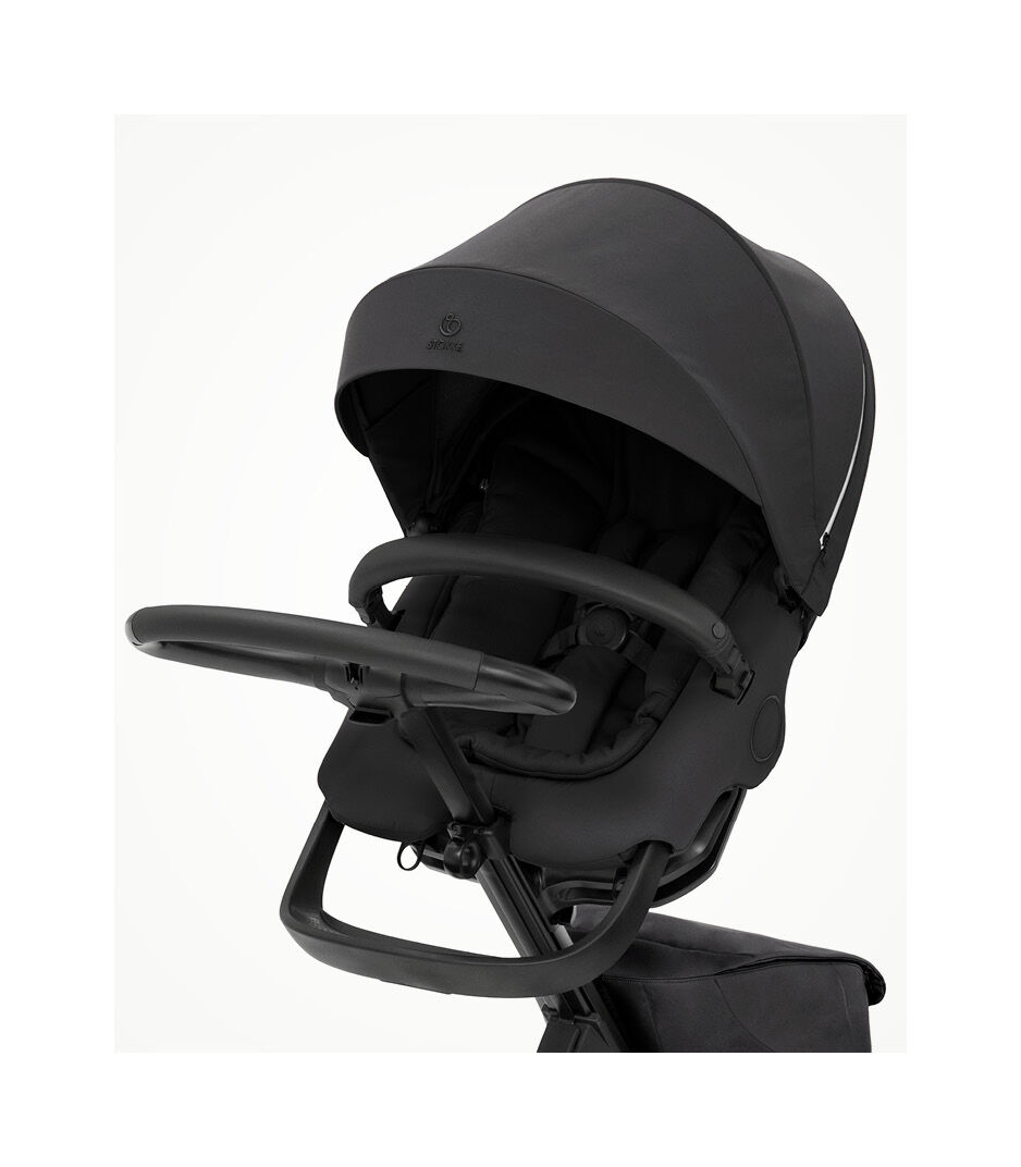 Stokke® Xplory® X Rich Black Stroller with Seat. galery image 2
