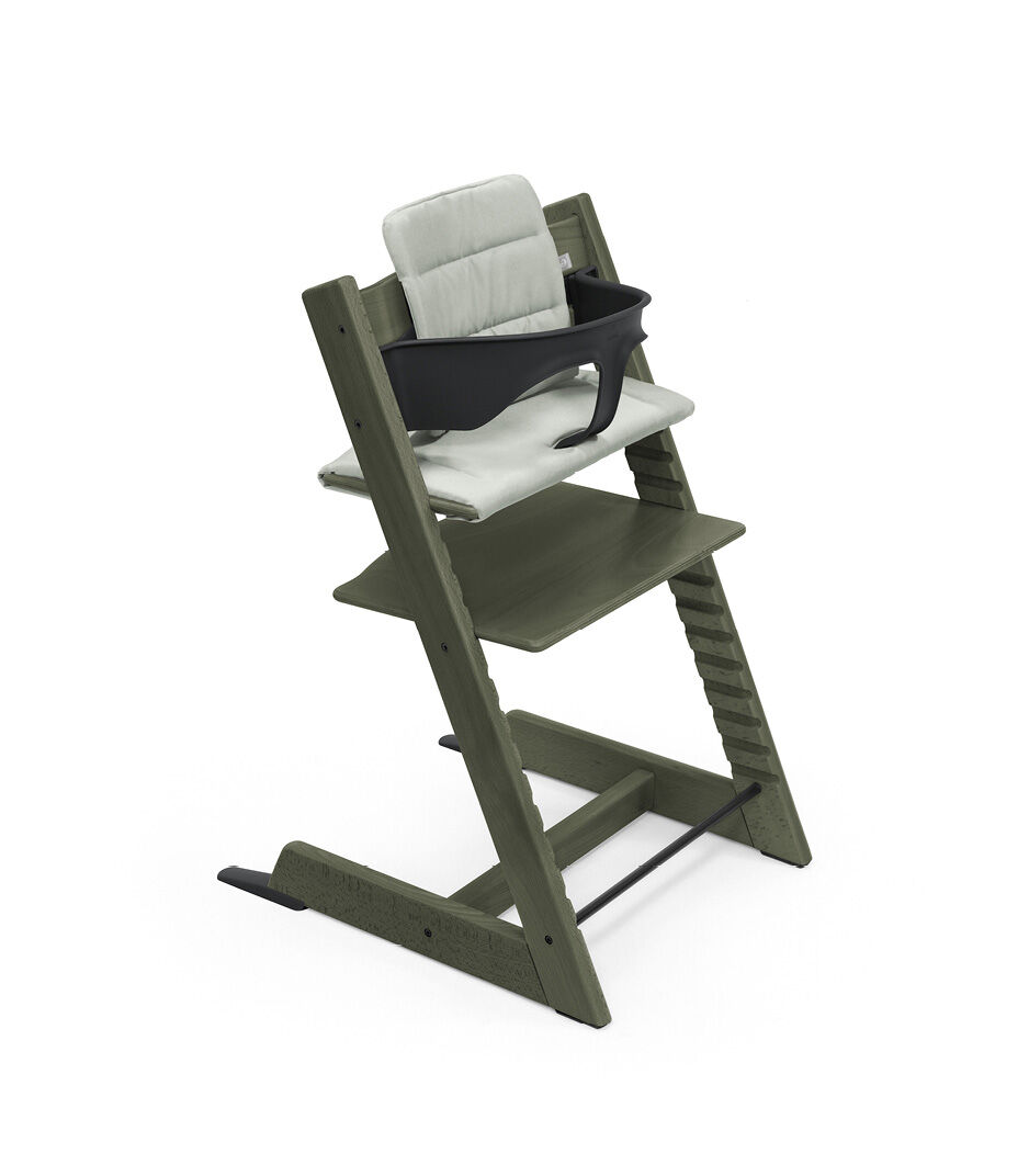 Tripp Trapp® high chair Marble Green Limited Edition, with Baby Set and Stokke® Tray, Black. galery image 10