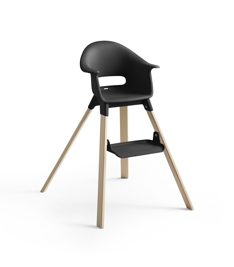 Chaise haute Stokke® Clikk™, Noir naturel, mainview