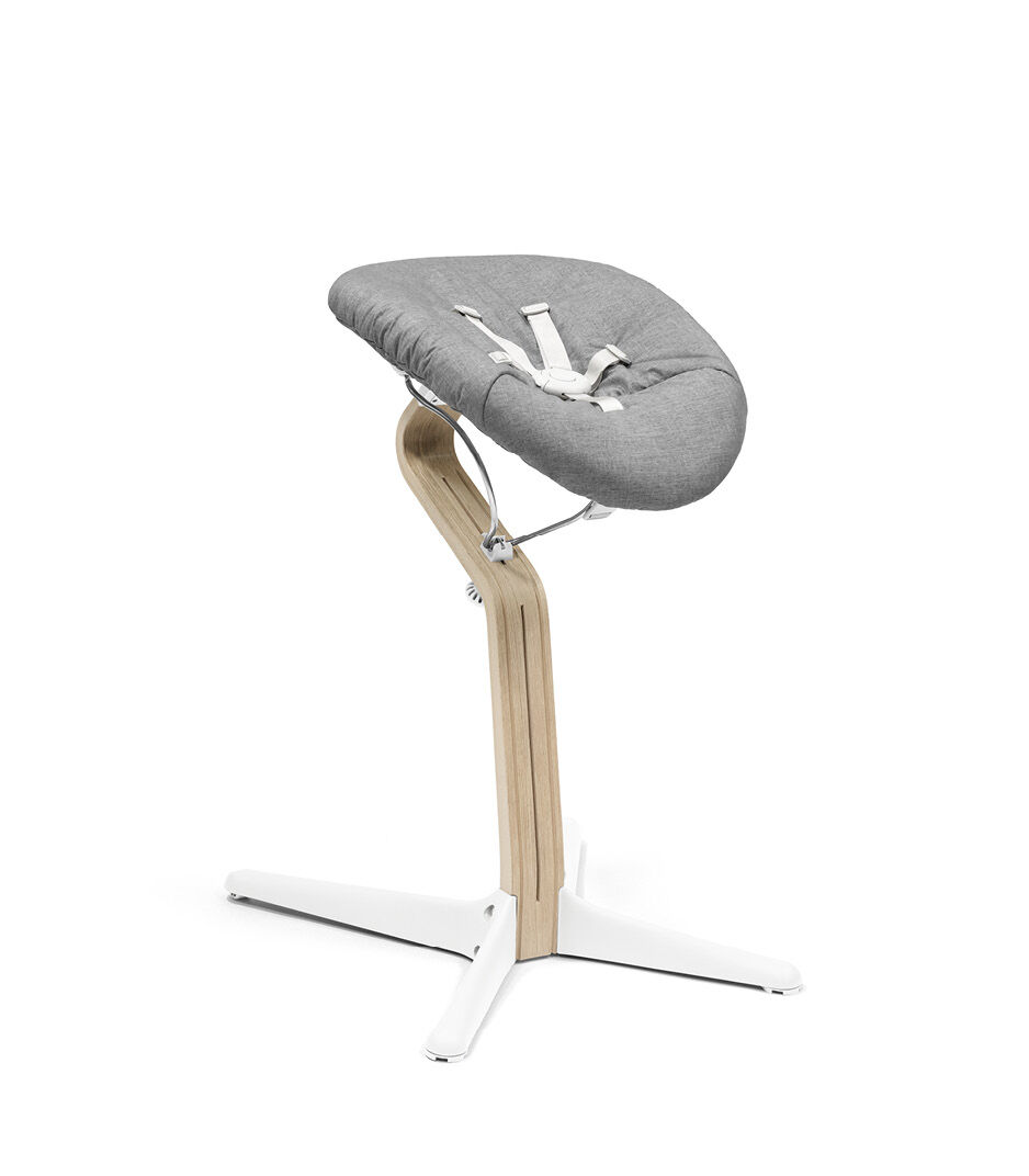 Stokke® Nomi® Chair Natural-White with Newborn Set Grey. galery image 8